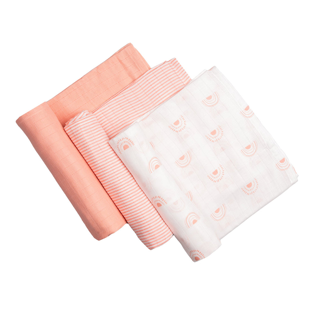 Organic Cotton Muslin Swaddles (Set of 3)