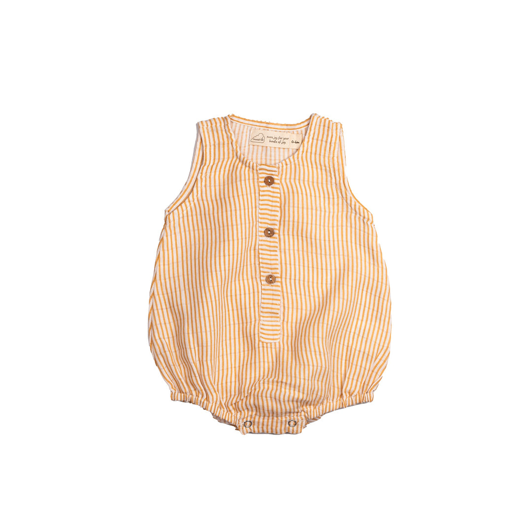 Organic Cotton Muslin Baby Romper 0 -6 Months (Pack of 3)