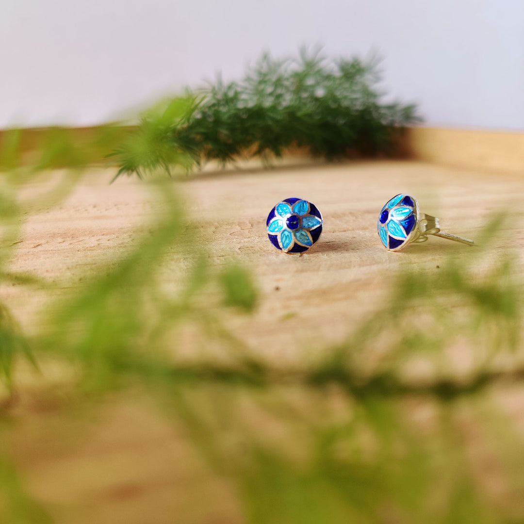 Patrah 925 Big Meenakari flower