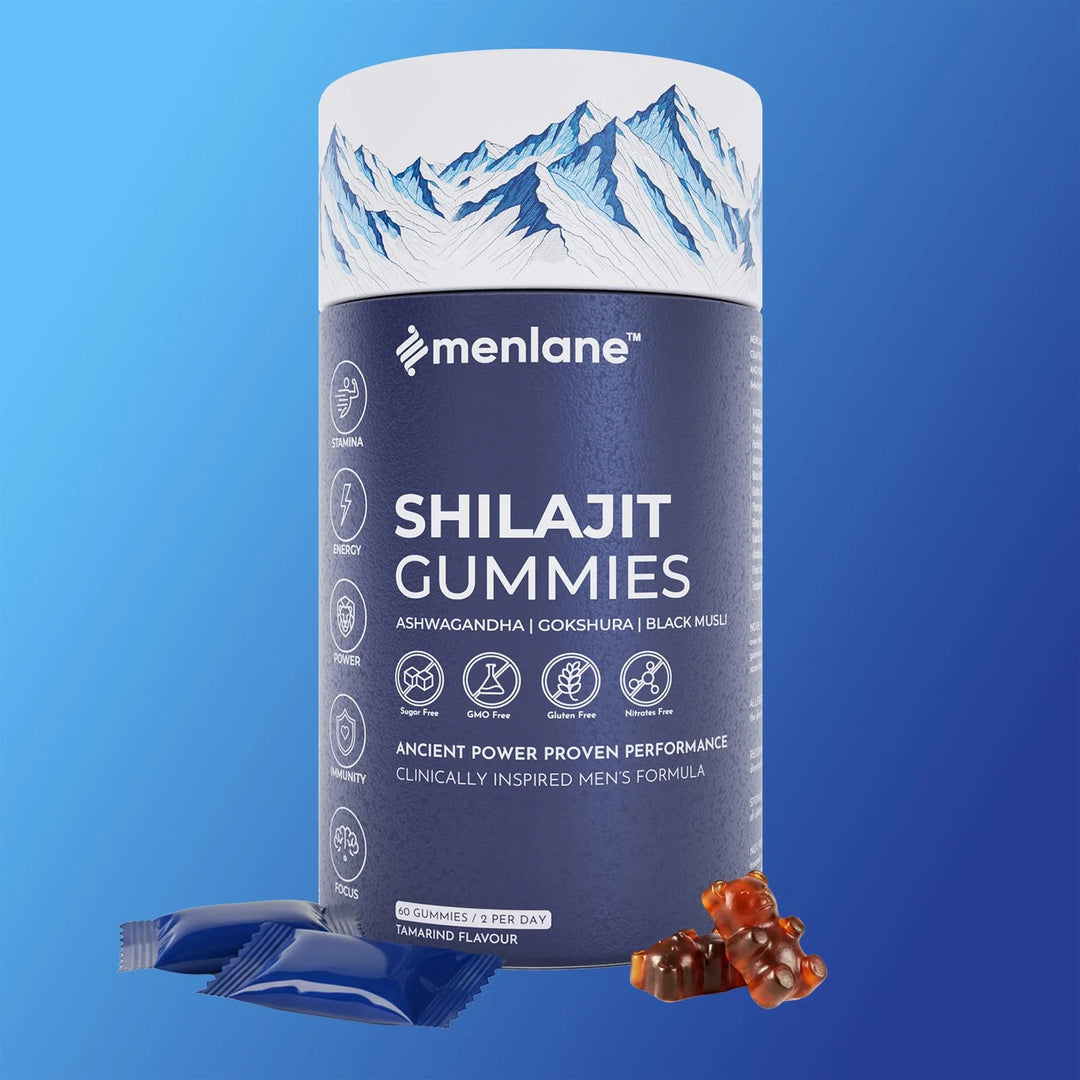 Menlane Shilajit Gummies-Natural Support for Energy, Stamina, Strength & Daily Vitality