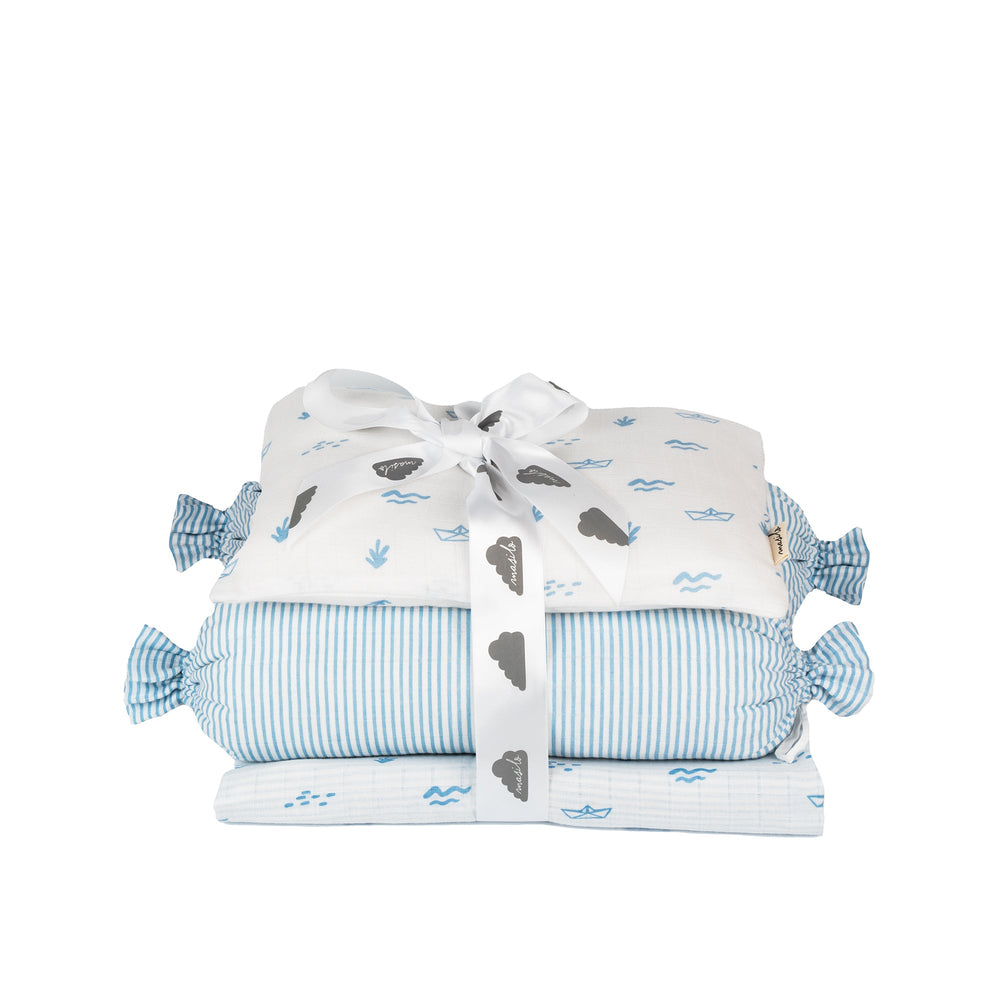 Organic Cotton Muslin Mini Cot Set