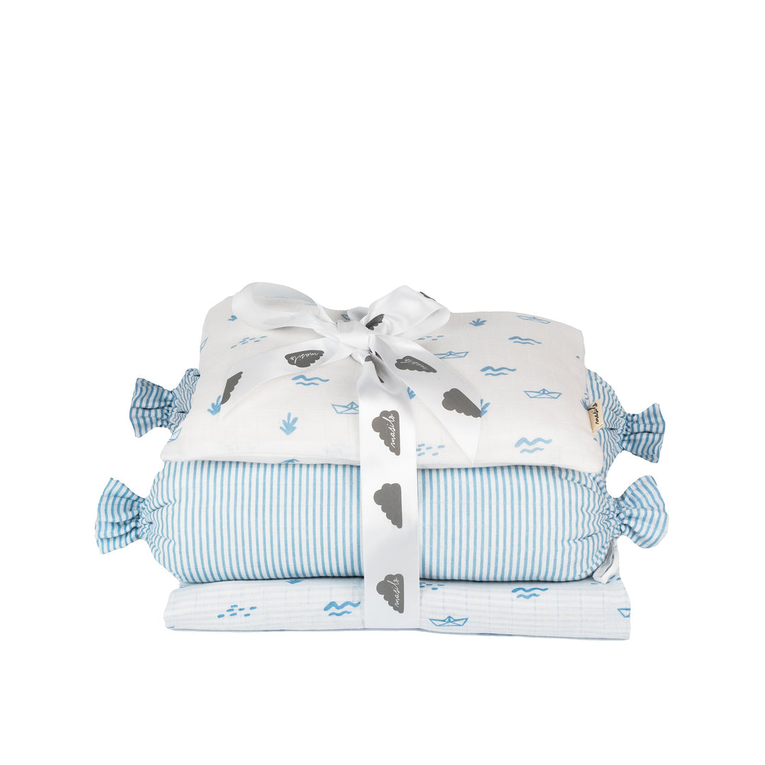 Organic Cotton Muslin Mini Cot Set