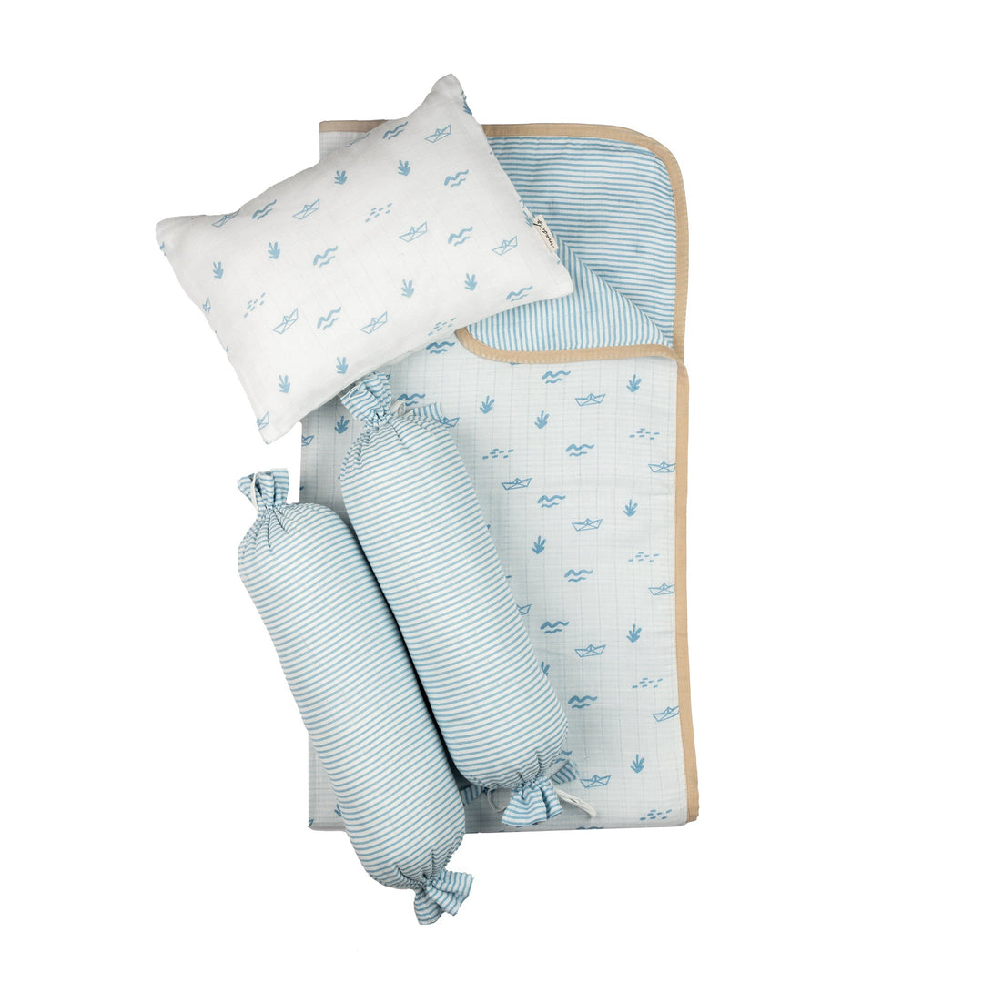 Organic Cotton Muslin Mini Cot Set