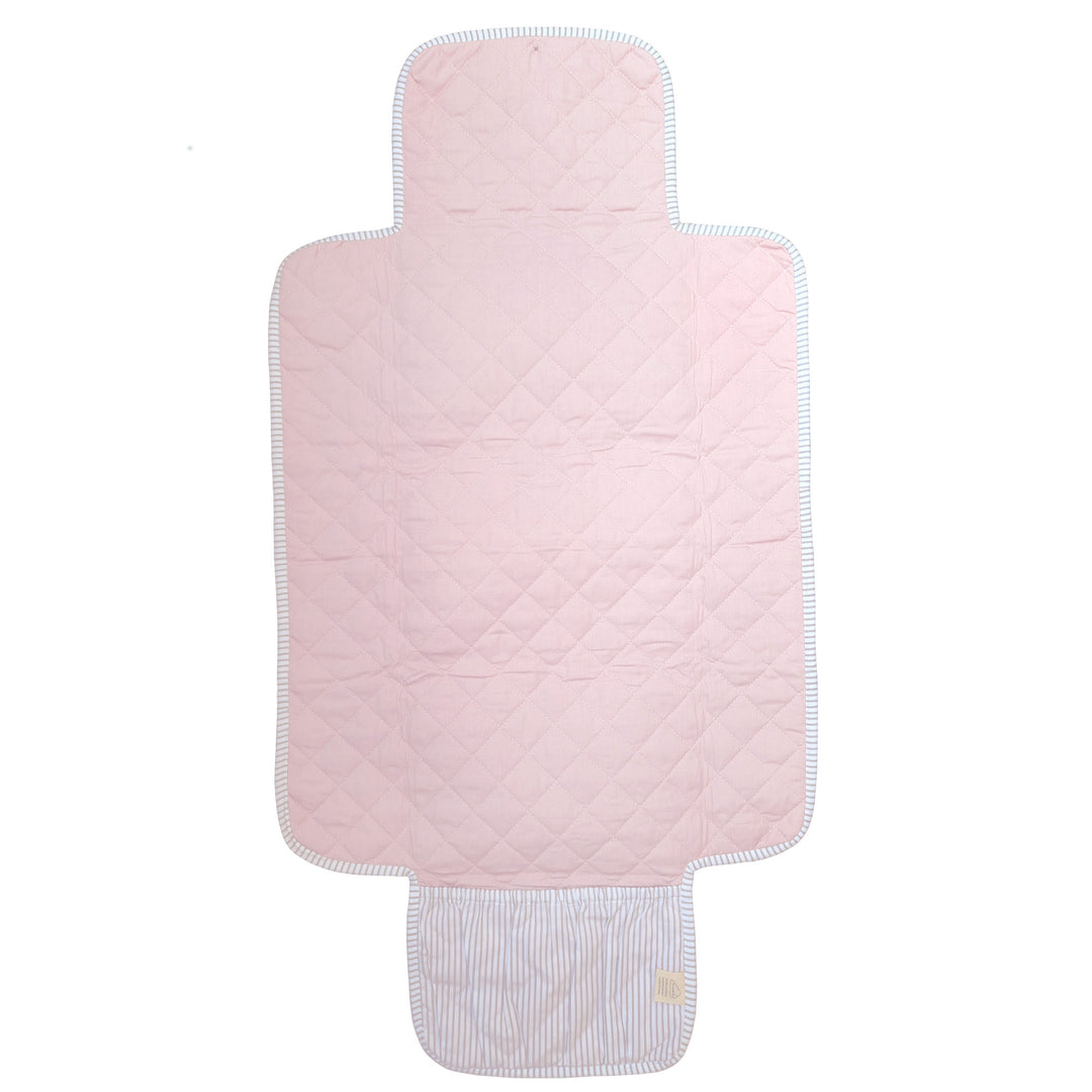 Organic Cotton Travel Changing Mat – Blush
