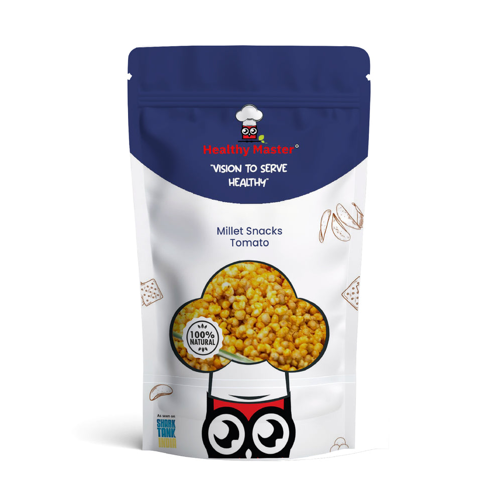 Healthy Master Millet Snacks – Tomato Flavor | Jowar Puff | Crunchy & Minty Healthy Snack