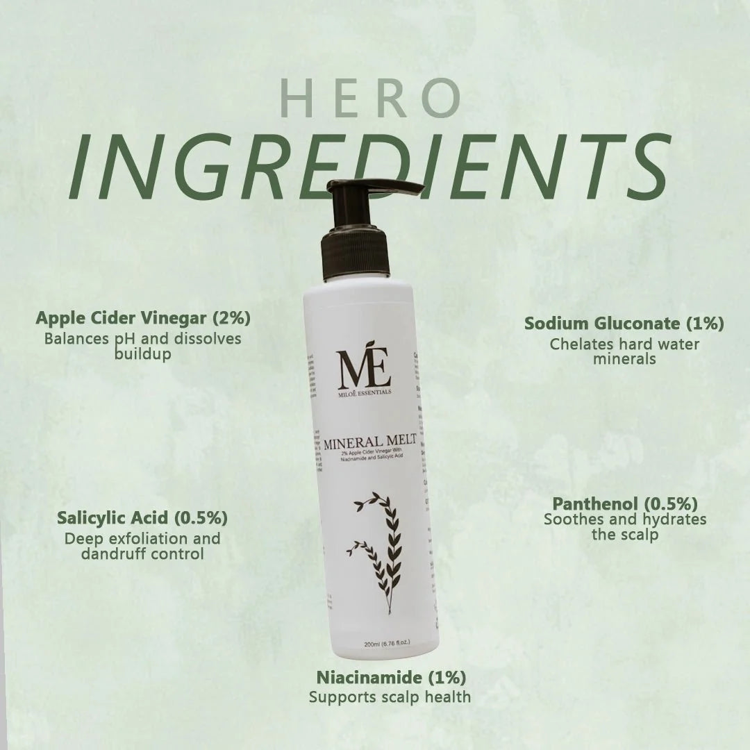 Hard Water Shampoo for Indian Hard Water - Miloé Mineral Melt