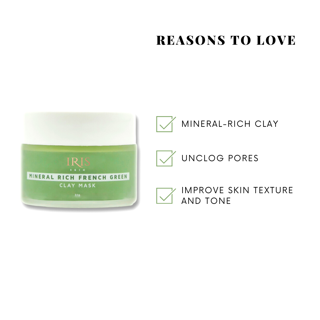 Iris Cosmetics Mineral Rich French Green Clay Mask
