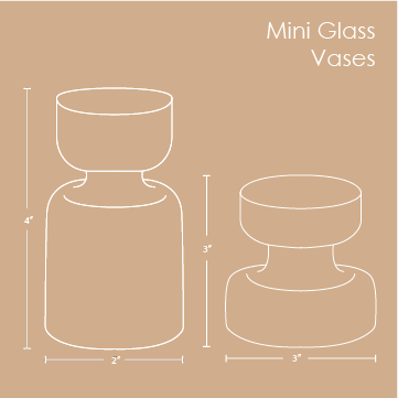 Muun Home Mini Glass Vases