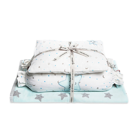 Mini Cot Set – Sleepy Star (Blue)