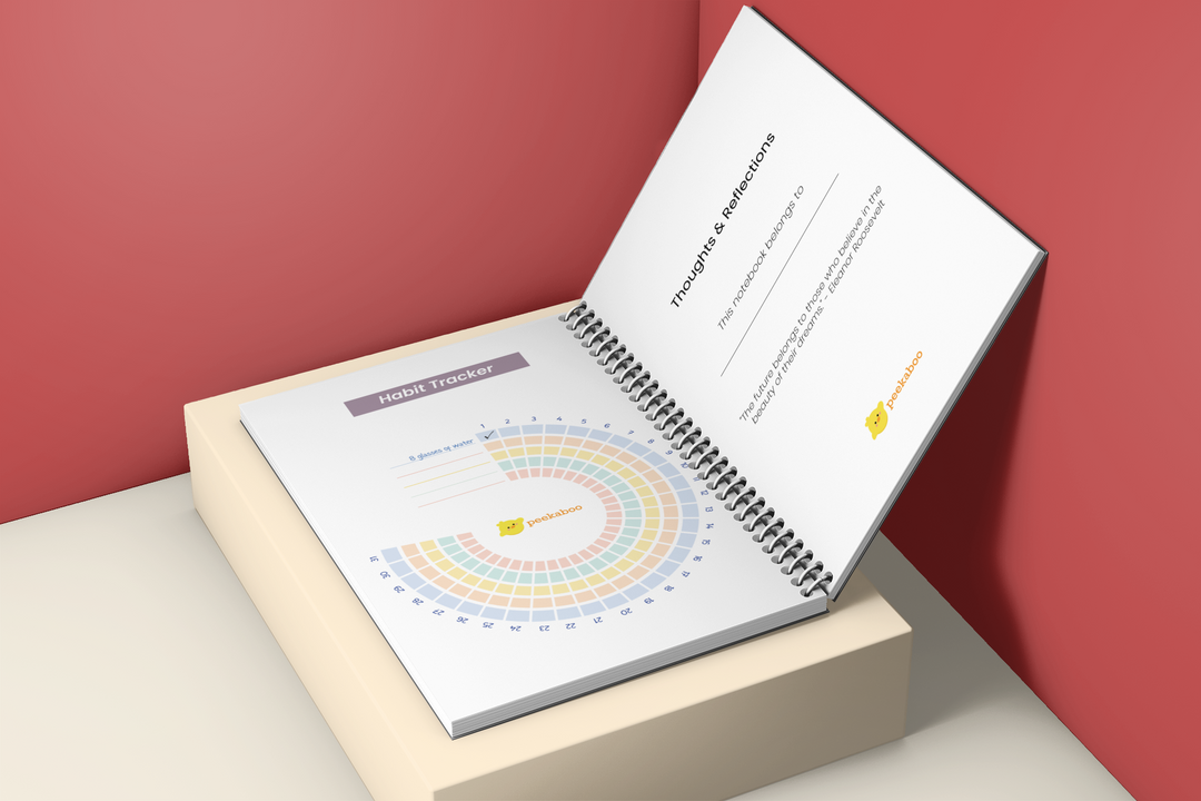 Shiva Peekaboo Notebook - A5 Size Wiro Spiral Binding