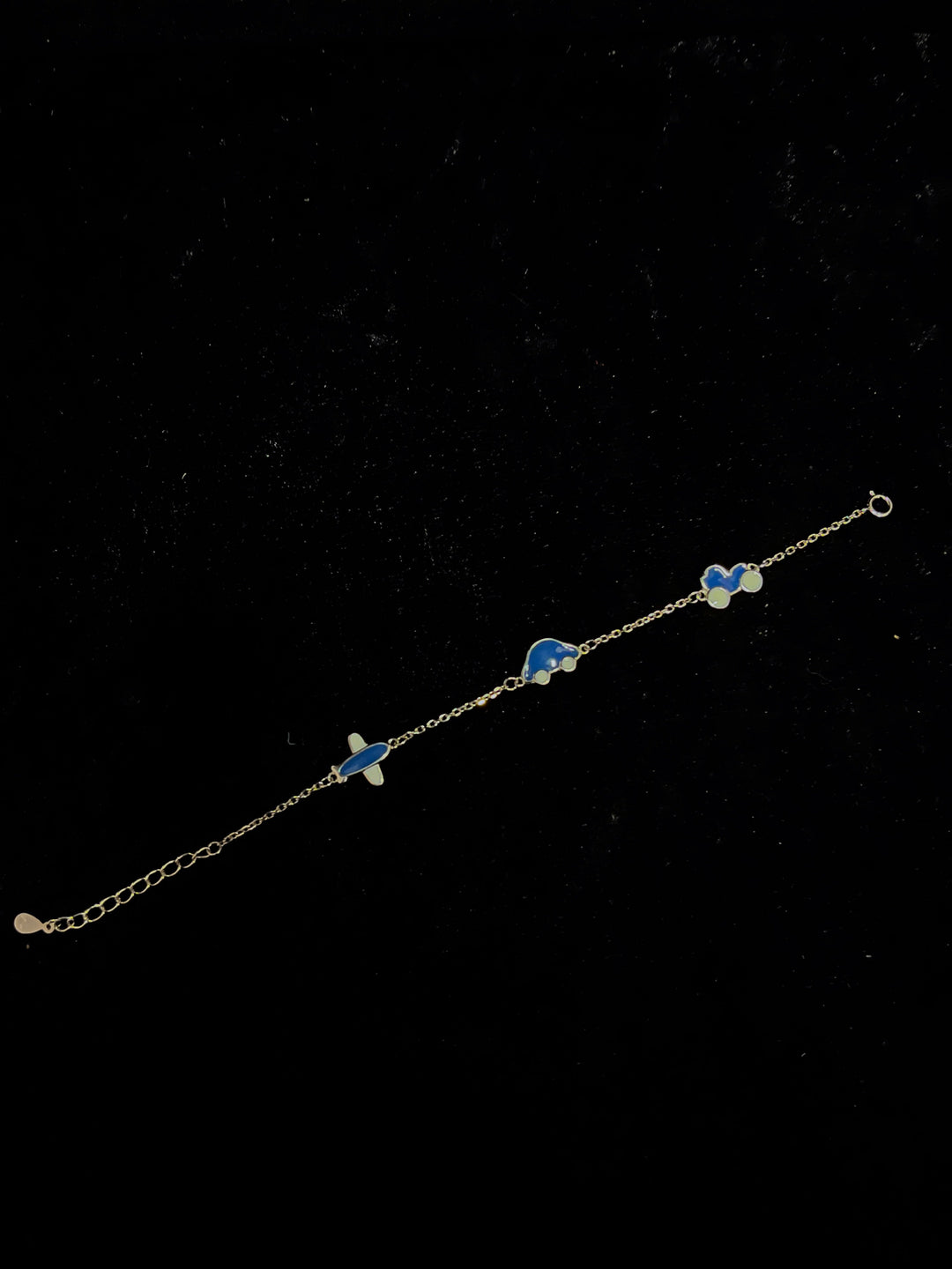 Minimal Sterling Silver Car Charms Bracelet - Suspire