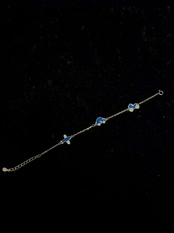 Minimal Sterling Silver Car Charms Bracelet - Suspire