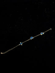 Minimal Sterling Silver Car Charms Bracelet