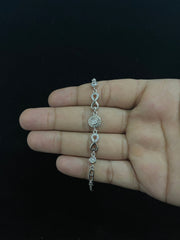 Minimal Sterling Silver Infinity Bracelet For Her