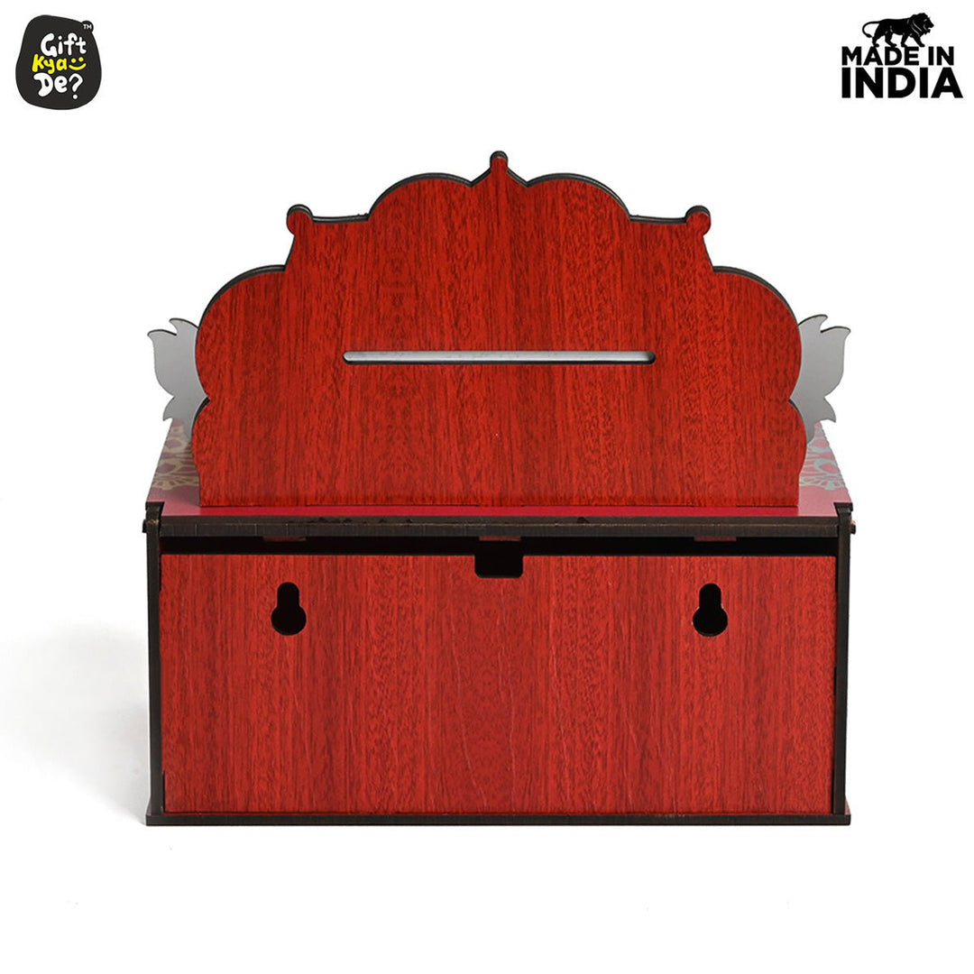 Gift Kya De Portable Wooden Mini Mandir | Festival Gifts | House Warming Gift | Diwali Gifts