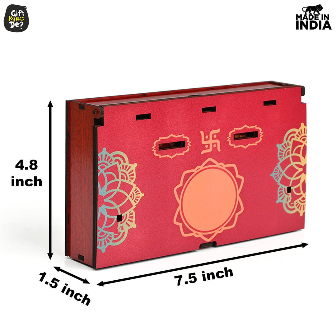 Gift Kya De Portable Wooden Mini Mandir | Festival Gifts | House Warming Gift | Diwali Gifts