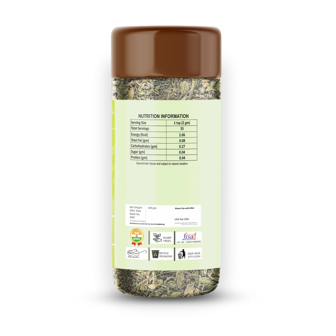 Snaxup Green Tea With Mint Tea