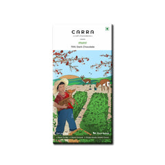 CARRA Dark Chocolate Bars - Orange and Mint (Pack of 2)