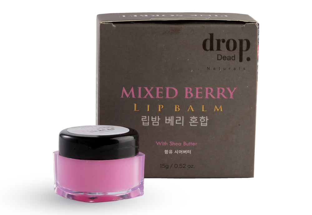 DropDead Naturals Mixed Berry Lip Balm | Shea Butter | 15 g