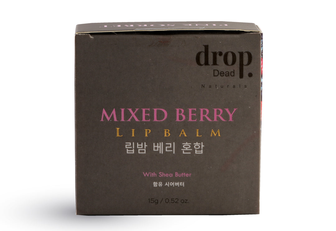 DropDead Naturals Mixed Berry Lip Balm | Shea Butter | 15 g