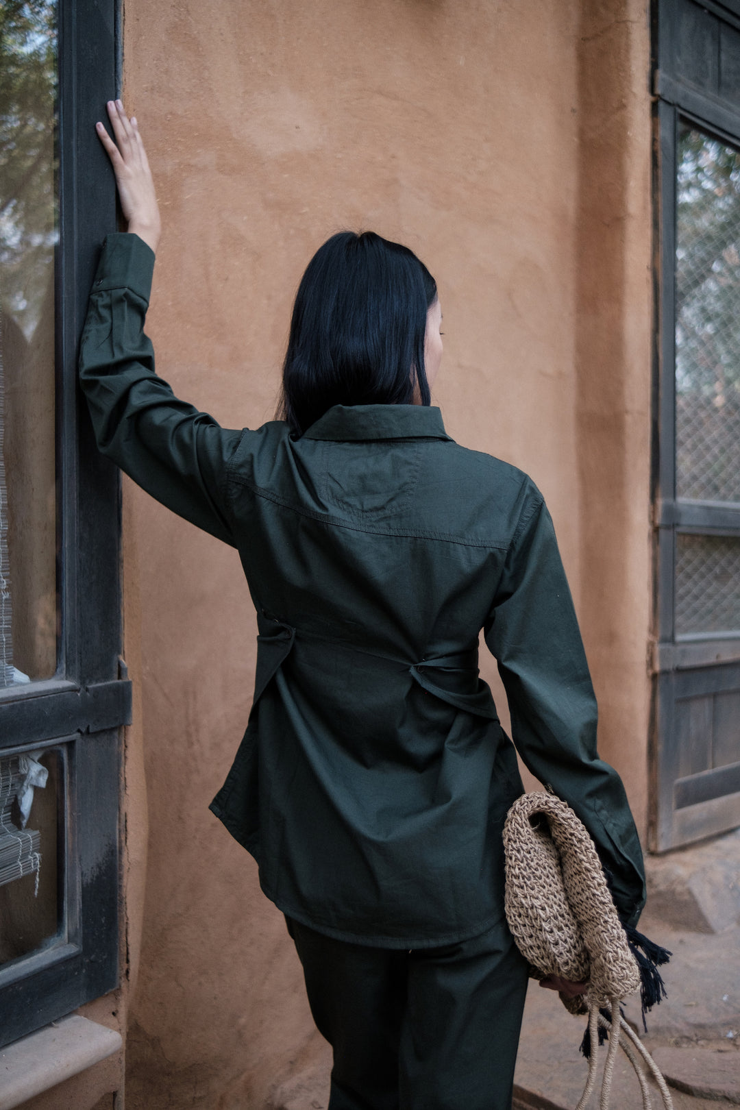 The Terra Tribe Deep Green Seattle Wrap Shirt