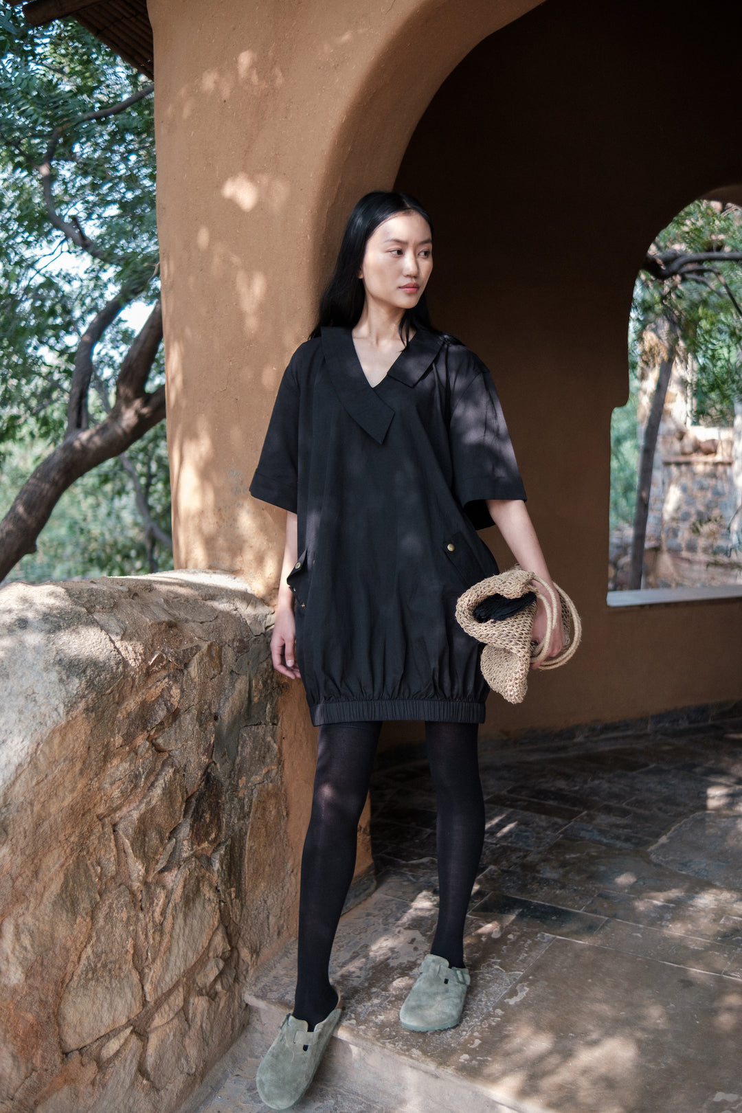 The Terra Tribe Black Sydney Shift Dress