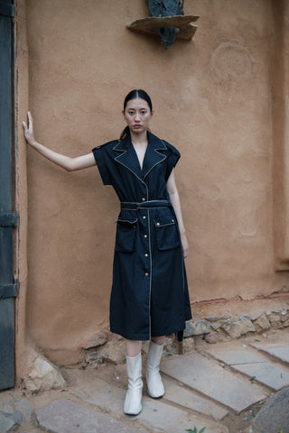 The Terra Tribe Black Harajuku Trench