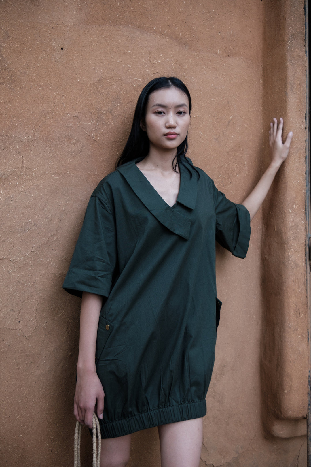 The Terra Tribe Deep Green Sydney Shift Dress
