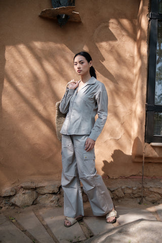 The Terra Tribe Grey Saigon Parachute Pants