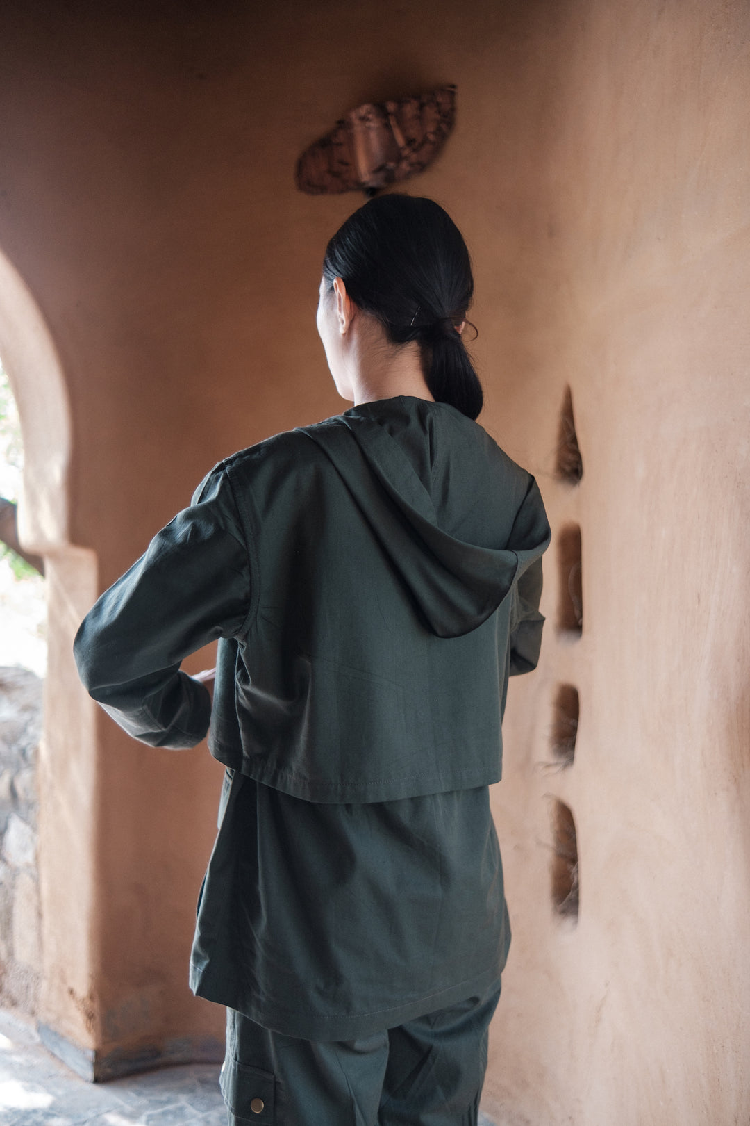 The Terra Tribe Deep Green Kyoto Utility Jacket
