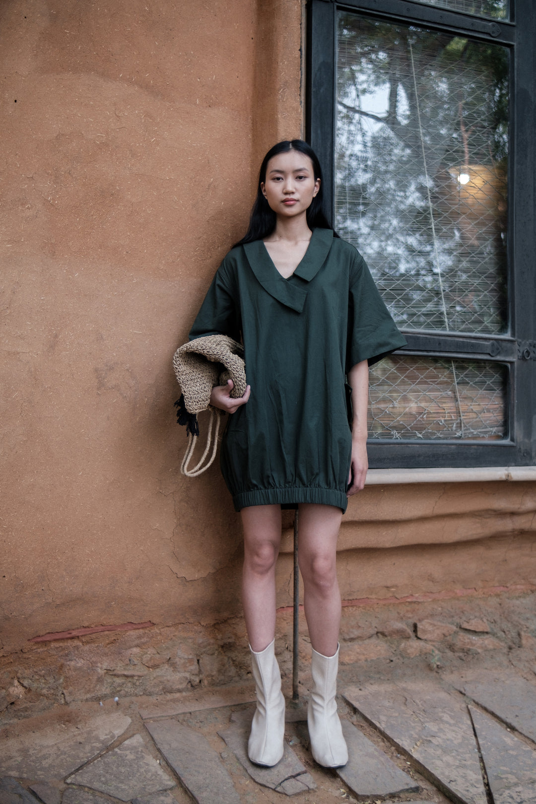 The Terra Tribe Deep Green Sydney Shift Dress