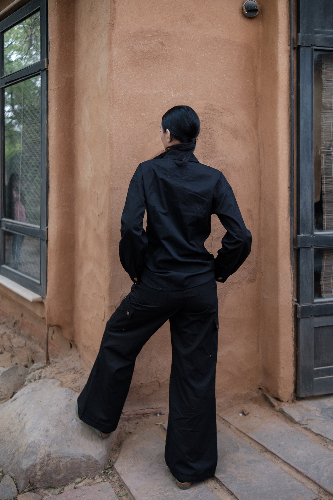 The Terra Tribe Black Saigon Parachute Pants