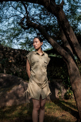 The Terra Tribe Khaki Sunrise Gather Shirt