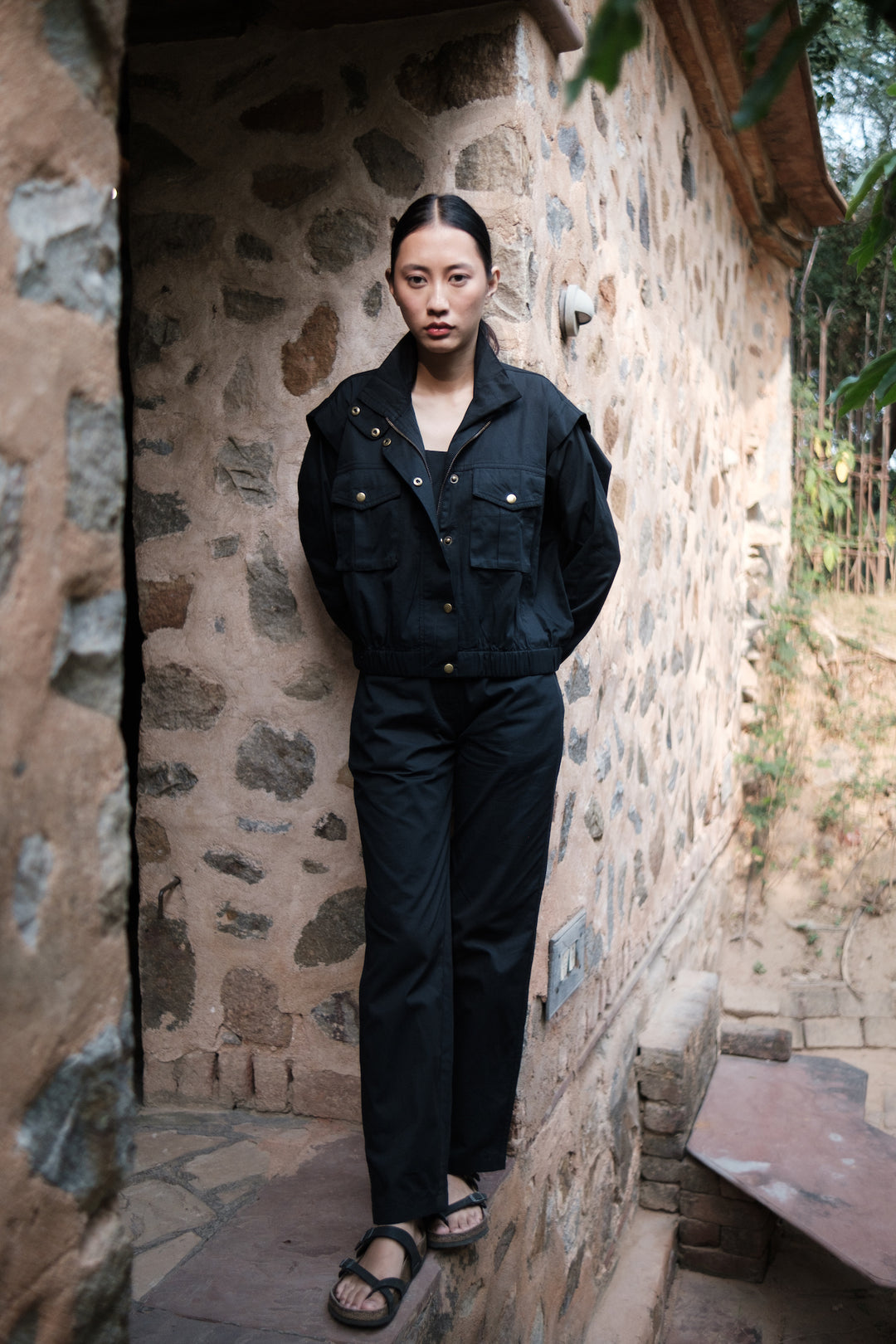 The Terra Tribe Black Sandra Straight Pants