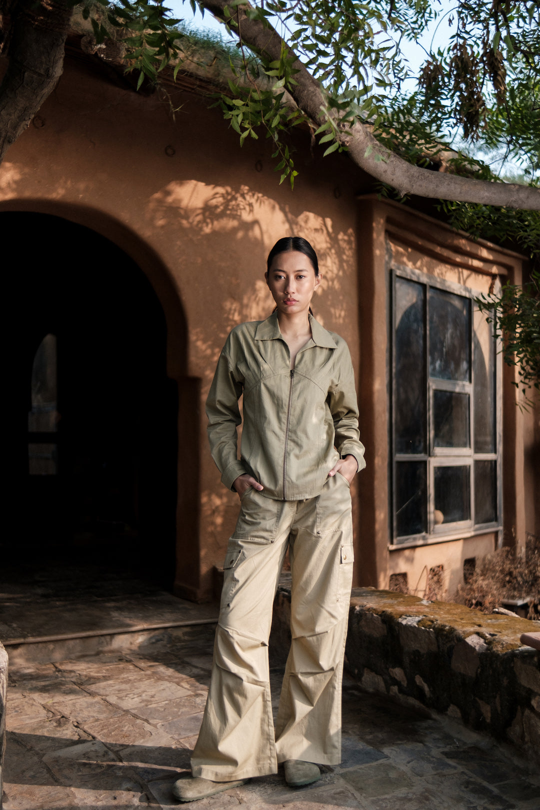 The Terra Tribe Khaki Saigon Parachute Pants