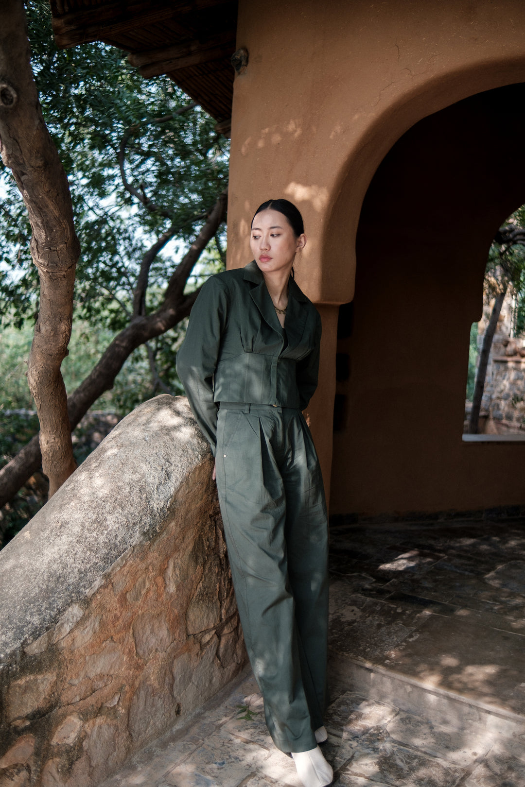 The Terra Tribe Deep Green Milano Blazer