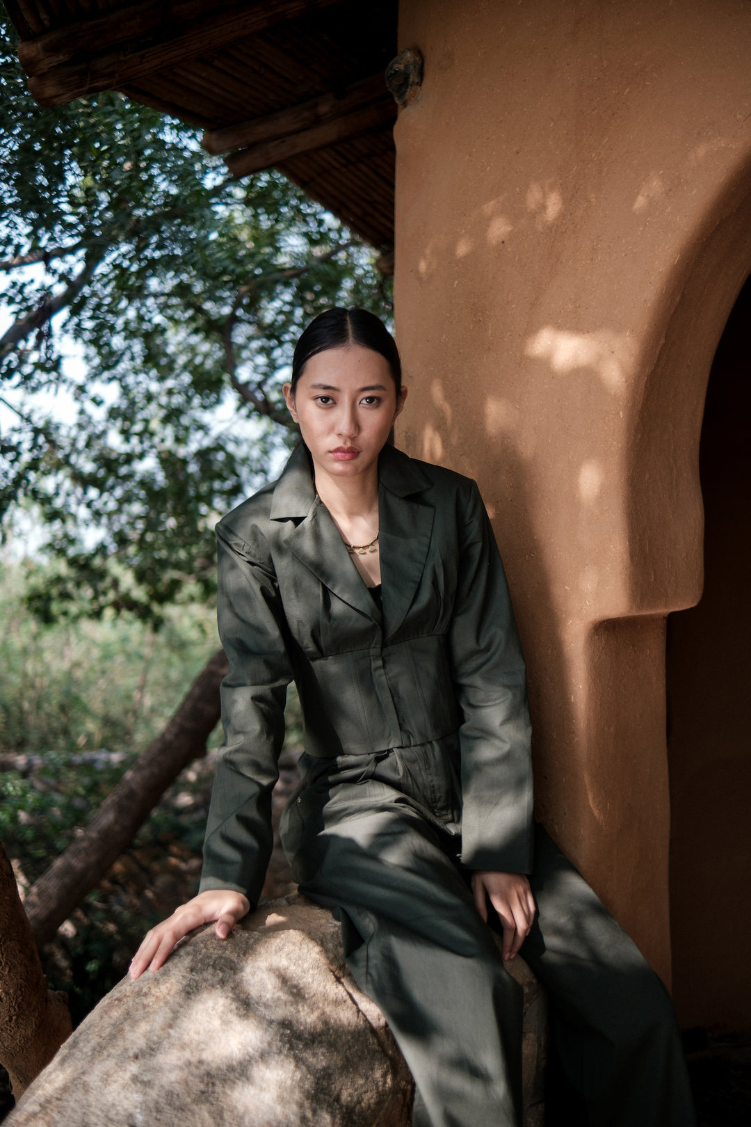 The Terra Tribe Deep Green Milano Blazer