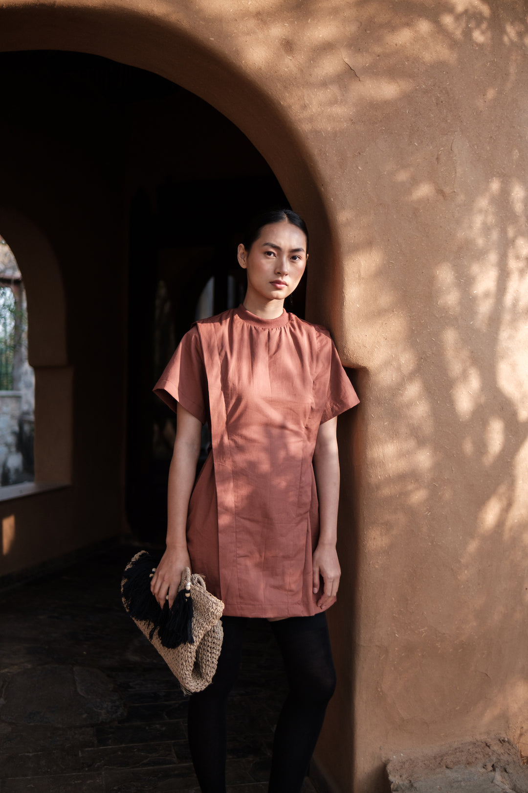 The Terra Tribe Copper Rory Rib Dress