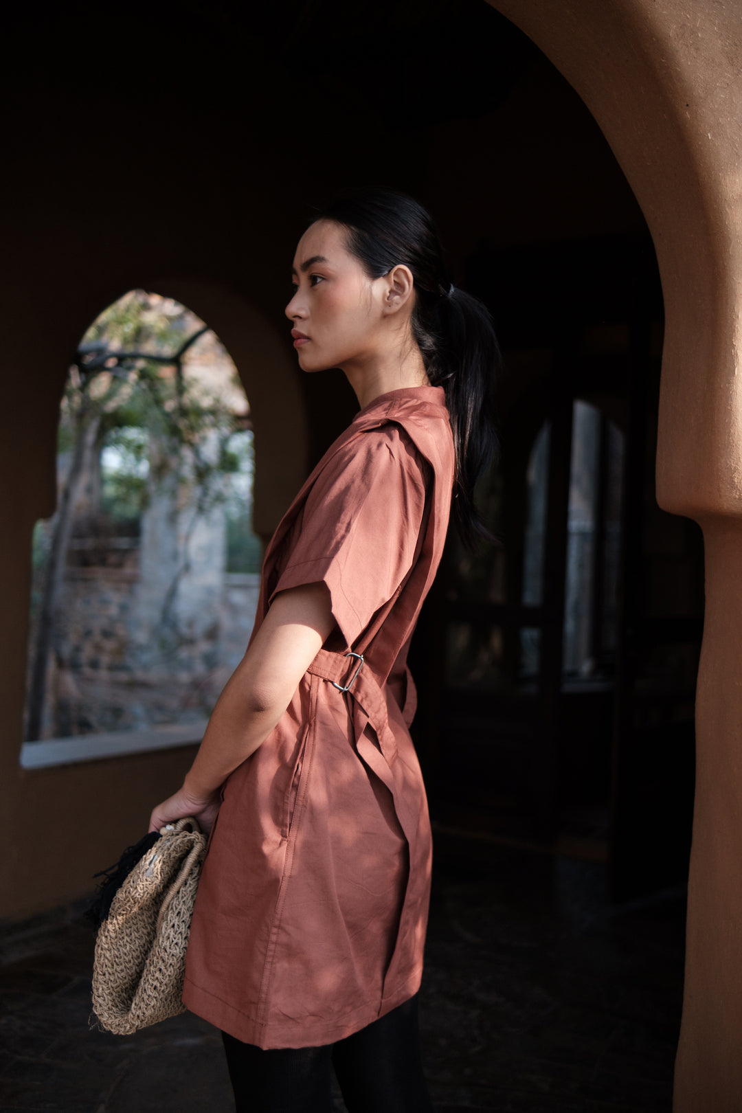 The Terra Tribe Copper Rory Rib Dress