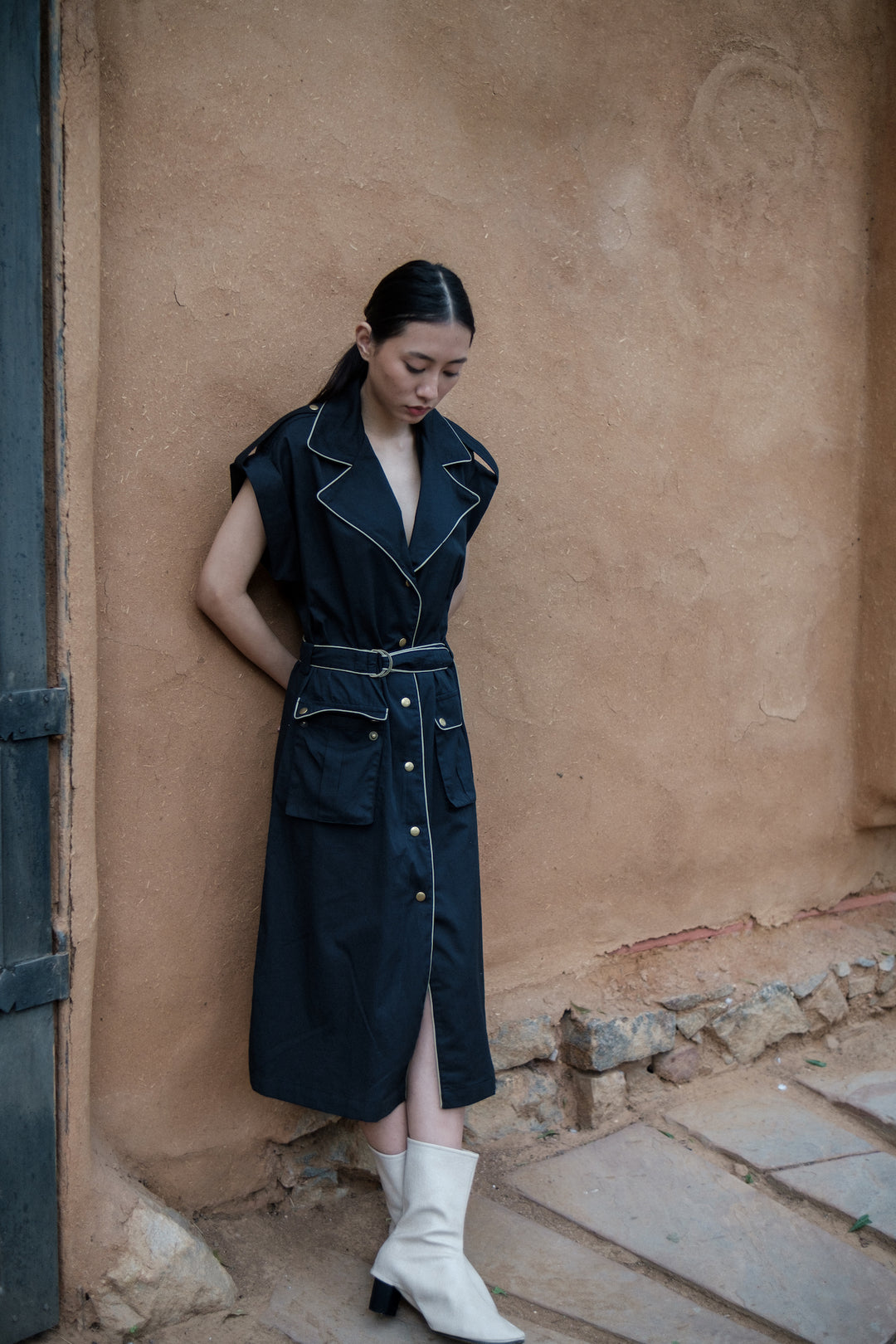 The Terra Tribe Black Harajuku Trench