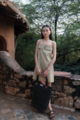 The Terra Tribe Khaki Rachel Slip Dress