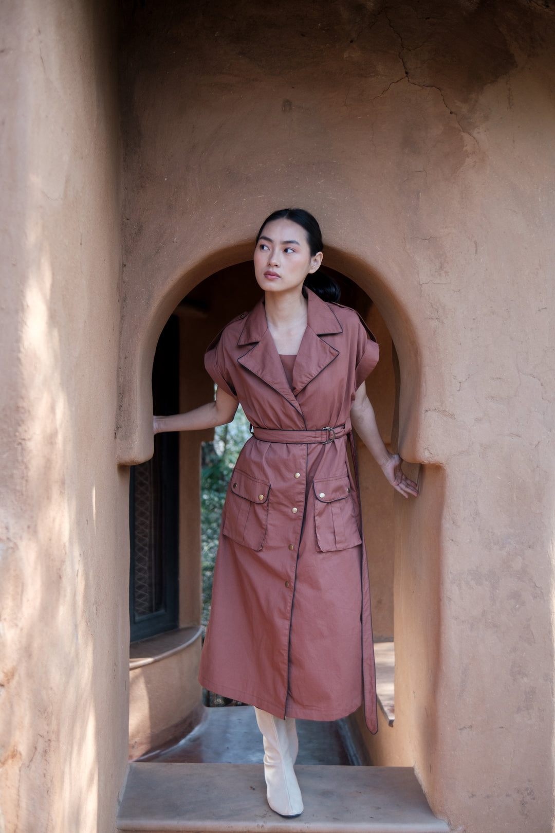 The Terra Tribe Copper Harajuku Trench