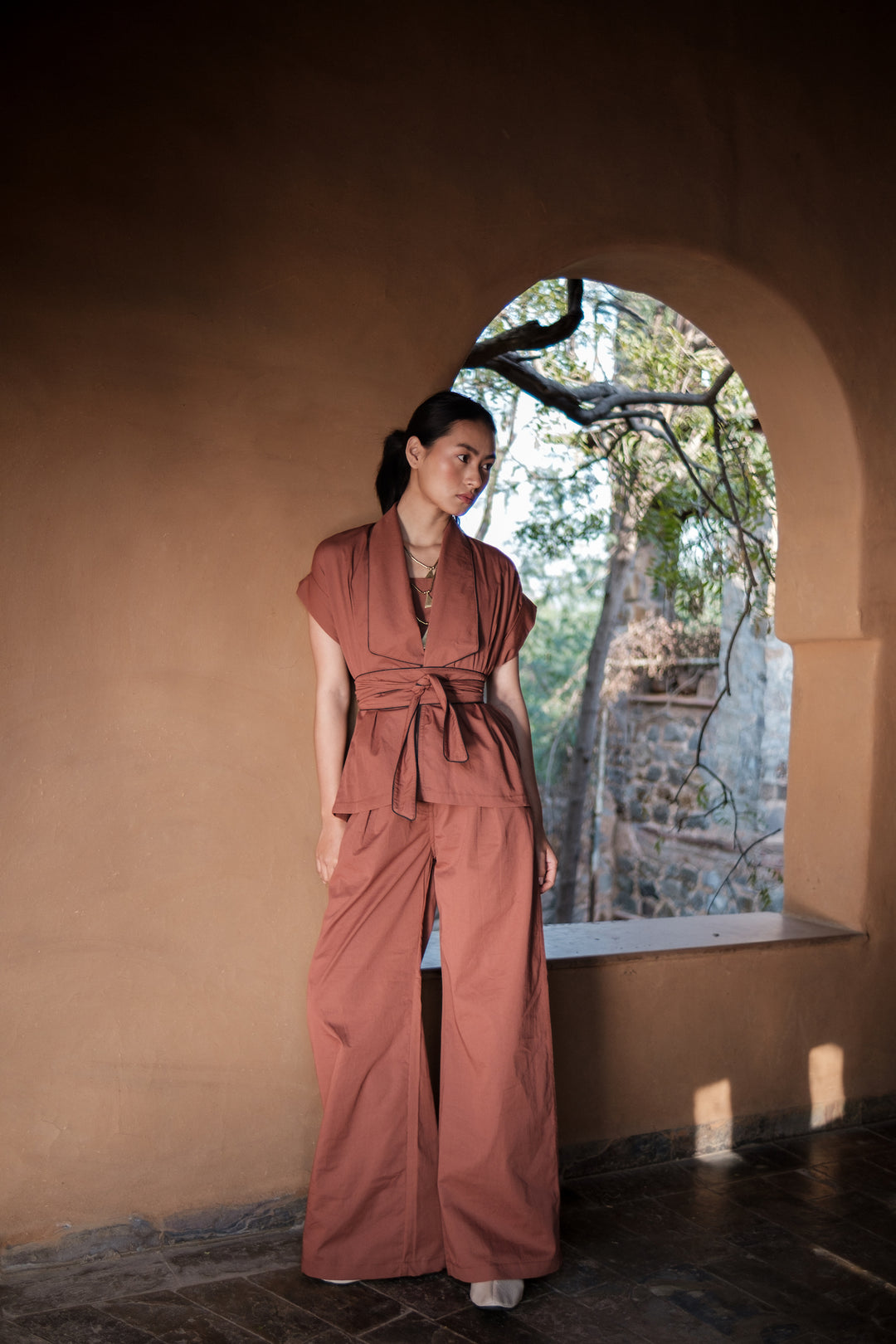 The Terra Tribe Copper Berlin Shawl Collar