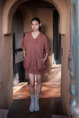 The Terra Tribe Copper Sydney Shift Dress