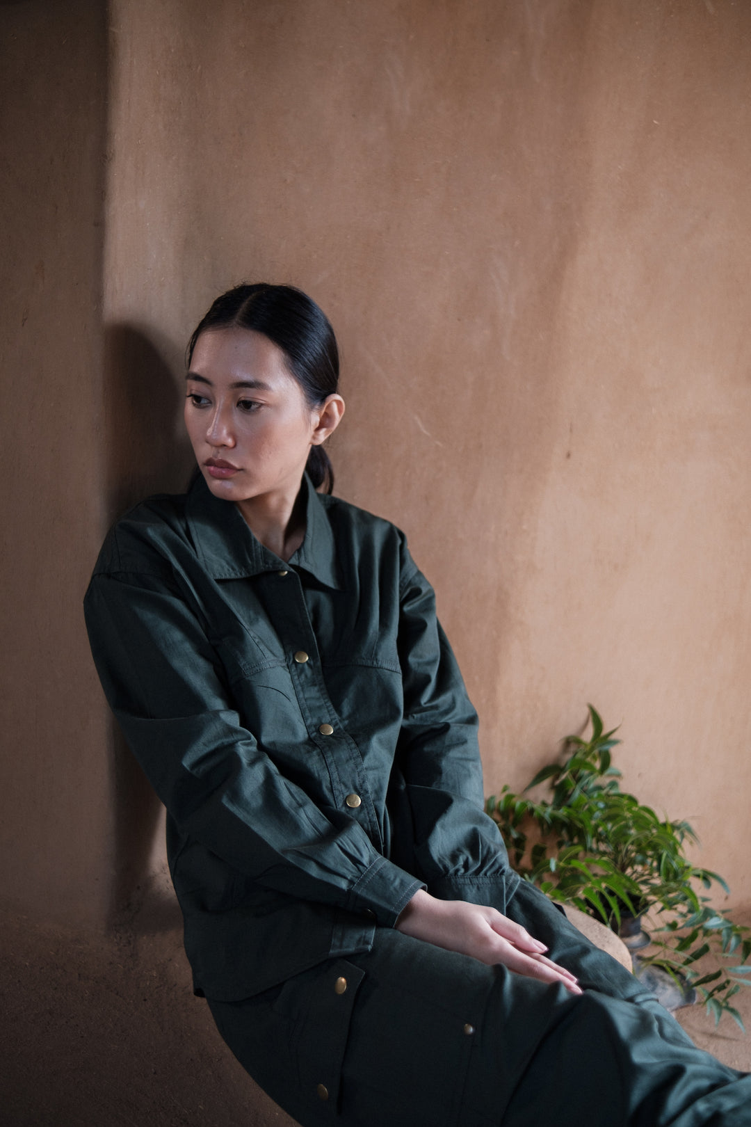 The Terra Tribe Deep Green Arizona Shirt