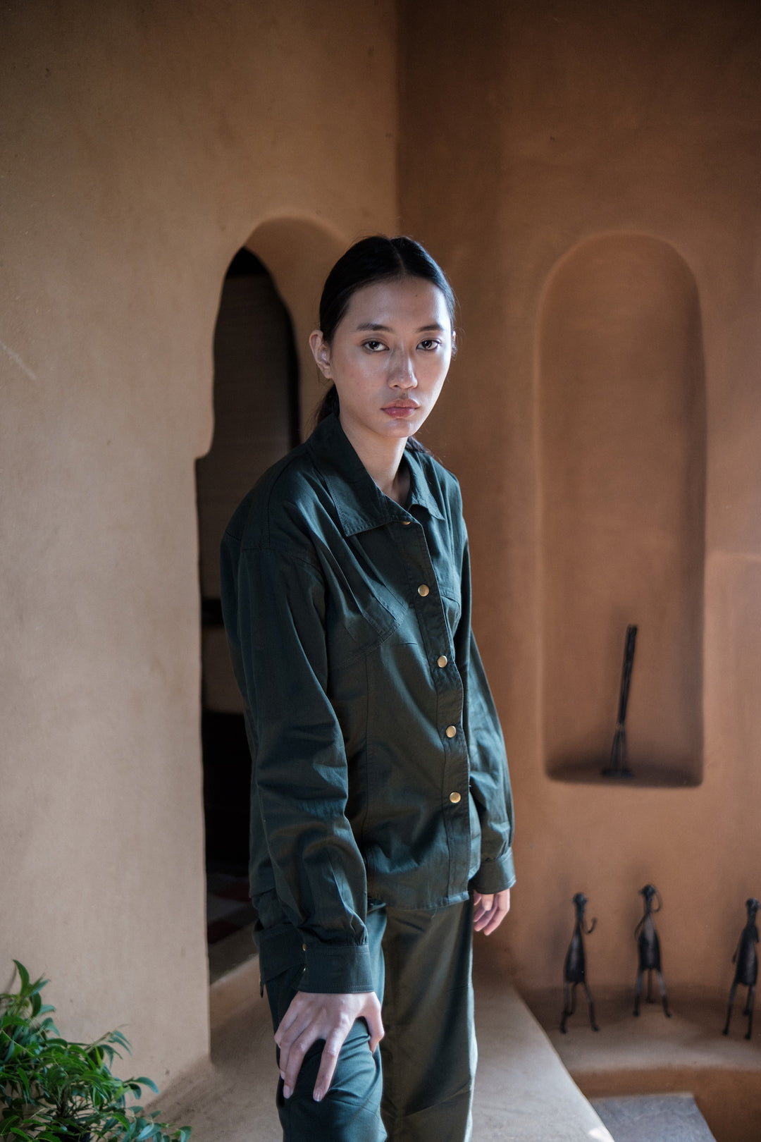 The Terra Tribe Deep Green Arizona Shirt