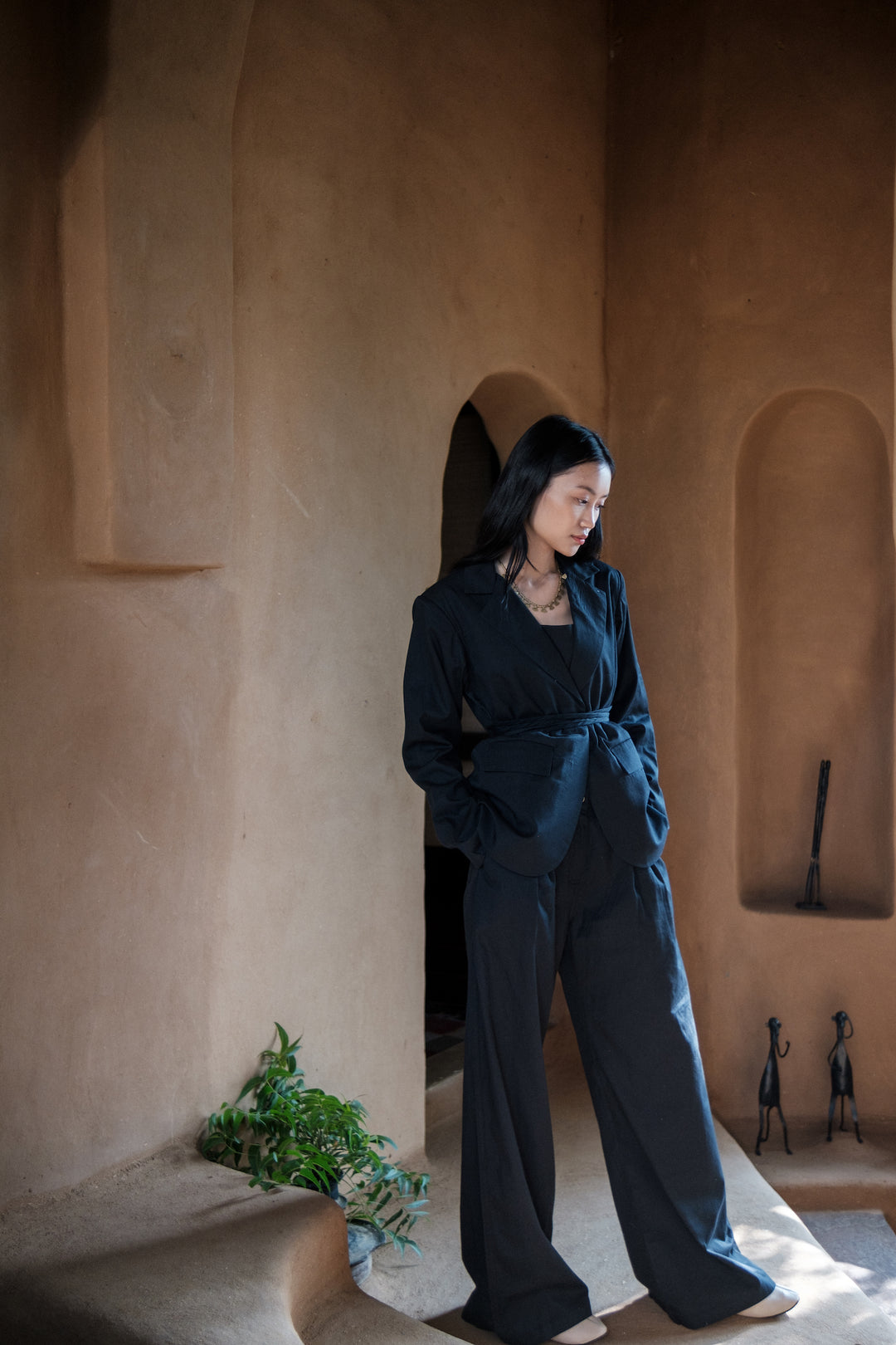 The Terra Tribe Black Cambridge Blazer