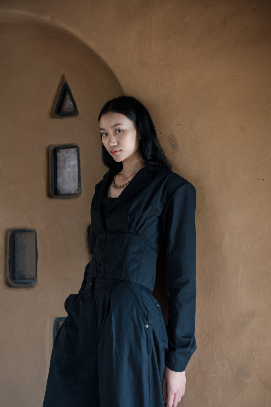 The Terra Tribe Black Milano Blazer