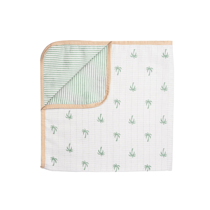 Masilo Palm Paradise Organic Cotton Muslin Blanket