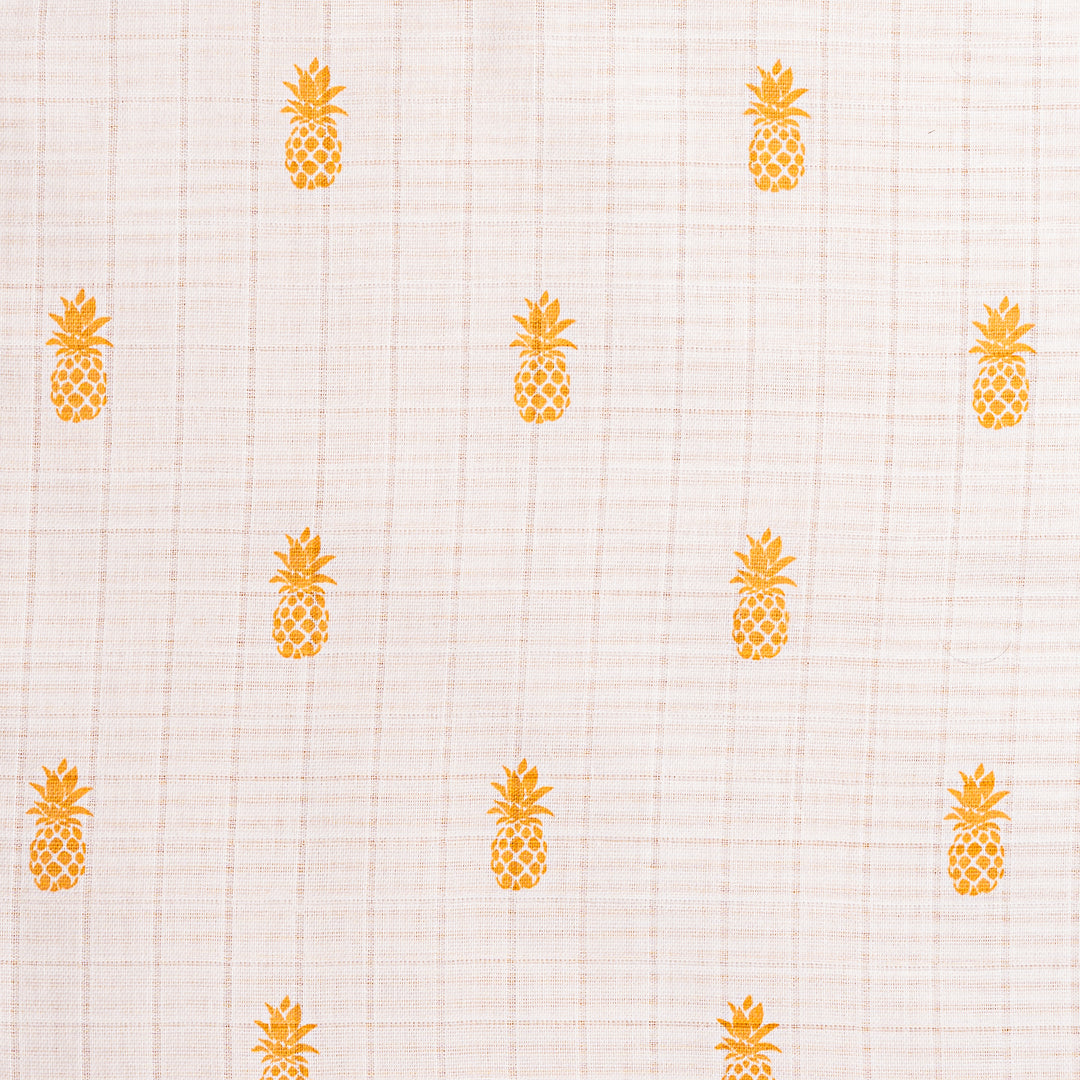 Masilo Pineapple Organic Cotton Muslin Blanket